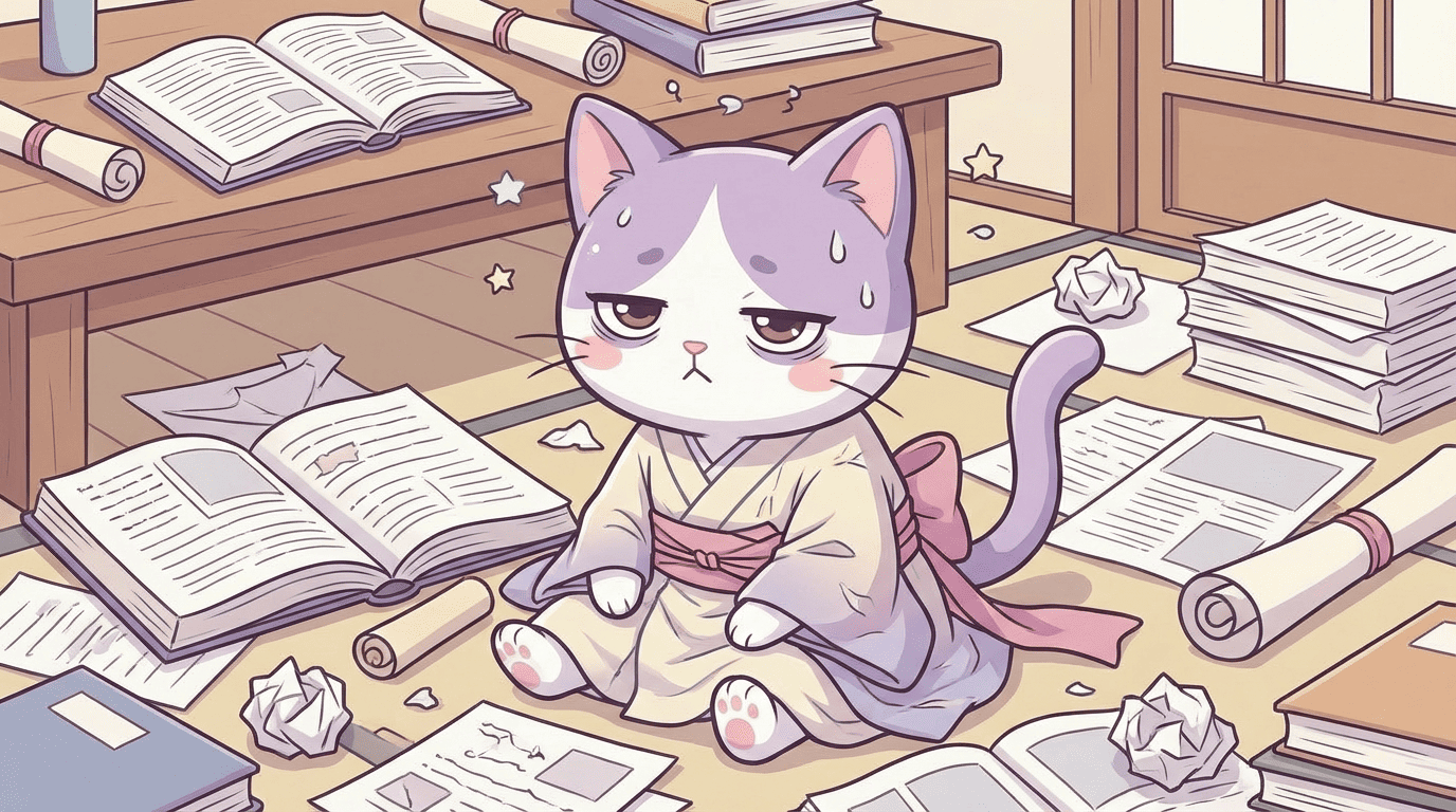 自分を責めている