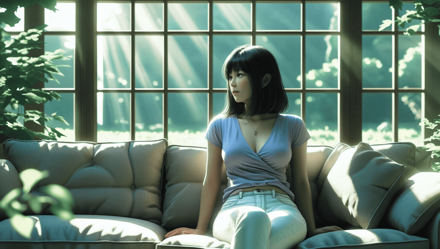 しんどそうな女性